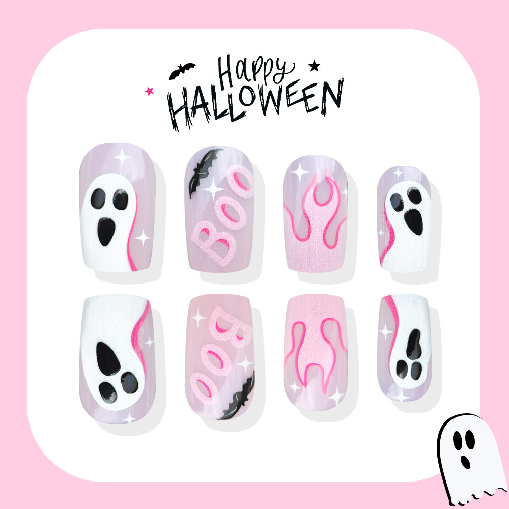 24Pcs Halloween Press On Nails - Nail Art Fake 评论和价格