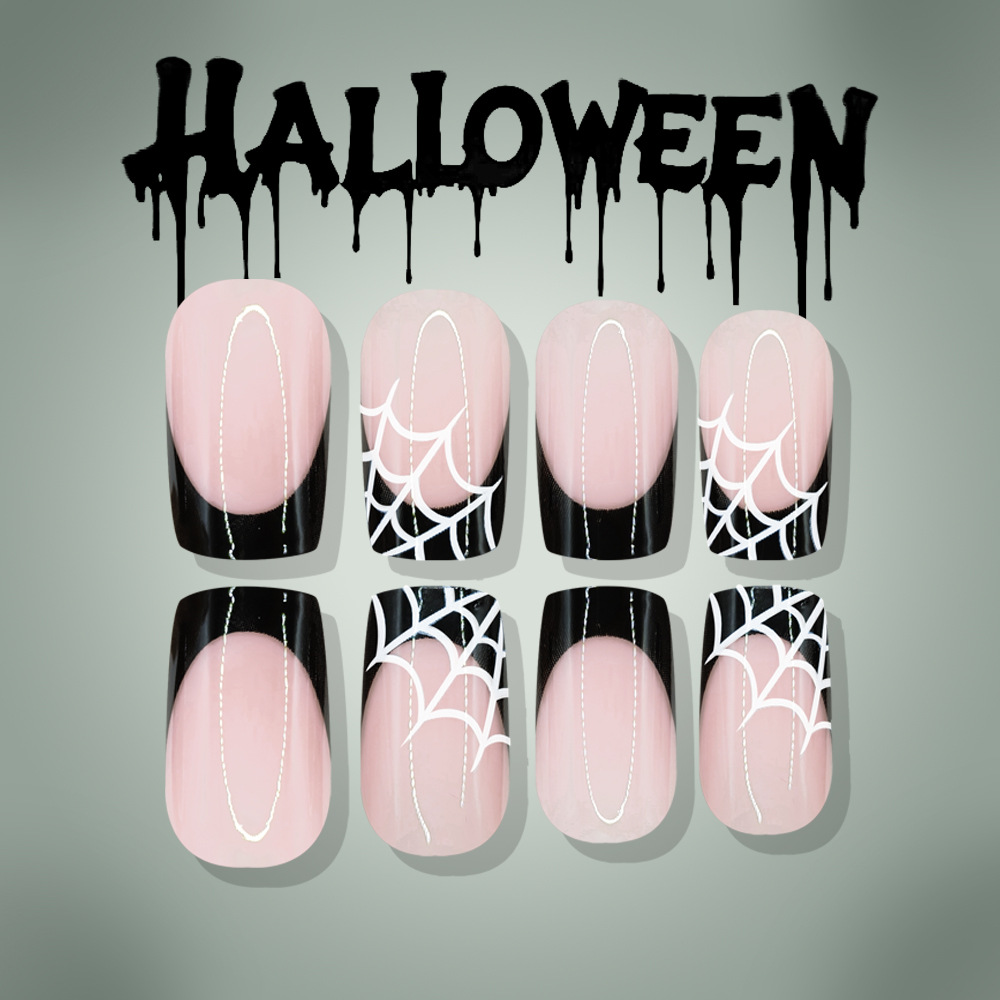 24Pcs Halloween Press On Nails - Nail Art Fake 评论和价格