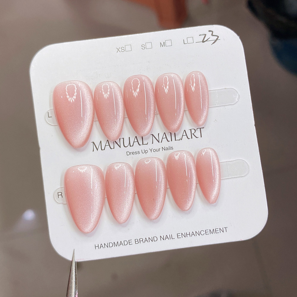 10Pcs Handmade Nails in Soft A - Nail Art Fake 评论和价格