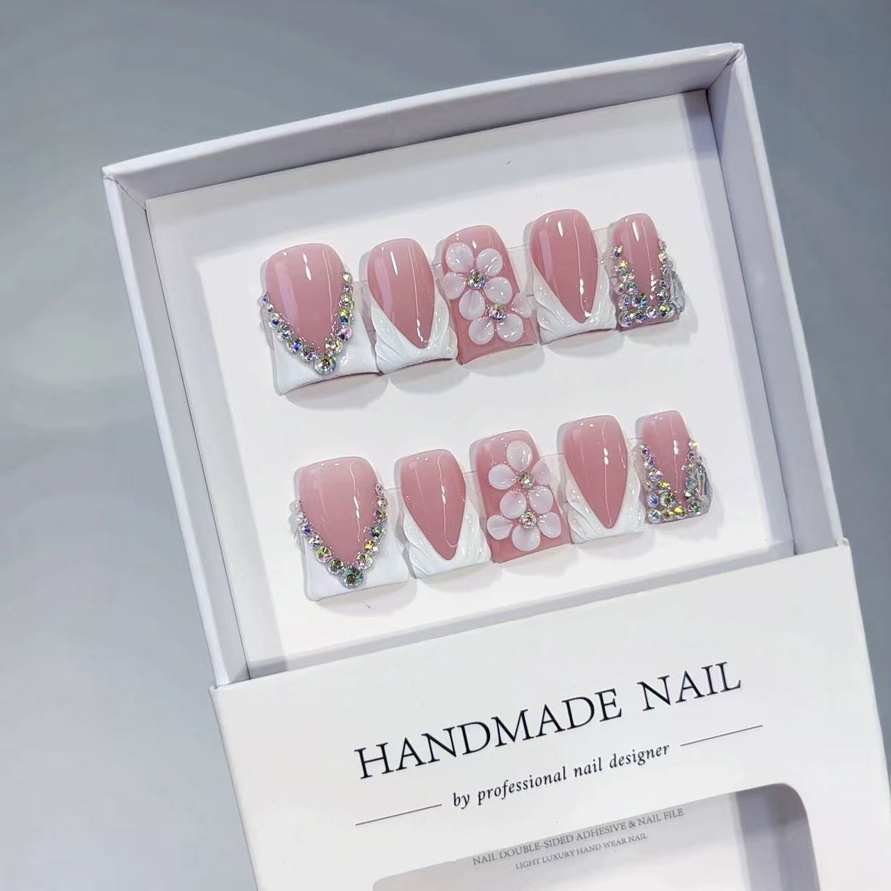 10pcs High-end Simple and eleg - Nail Art Fake 评论和价格