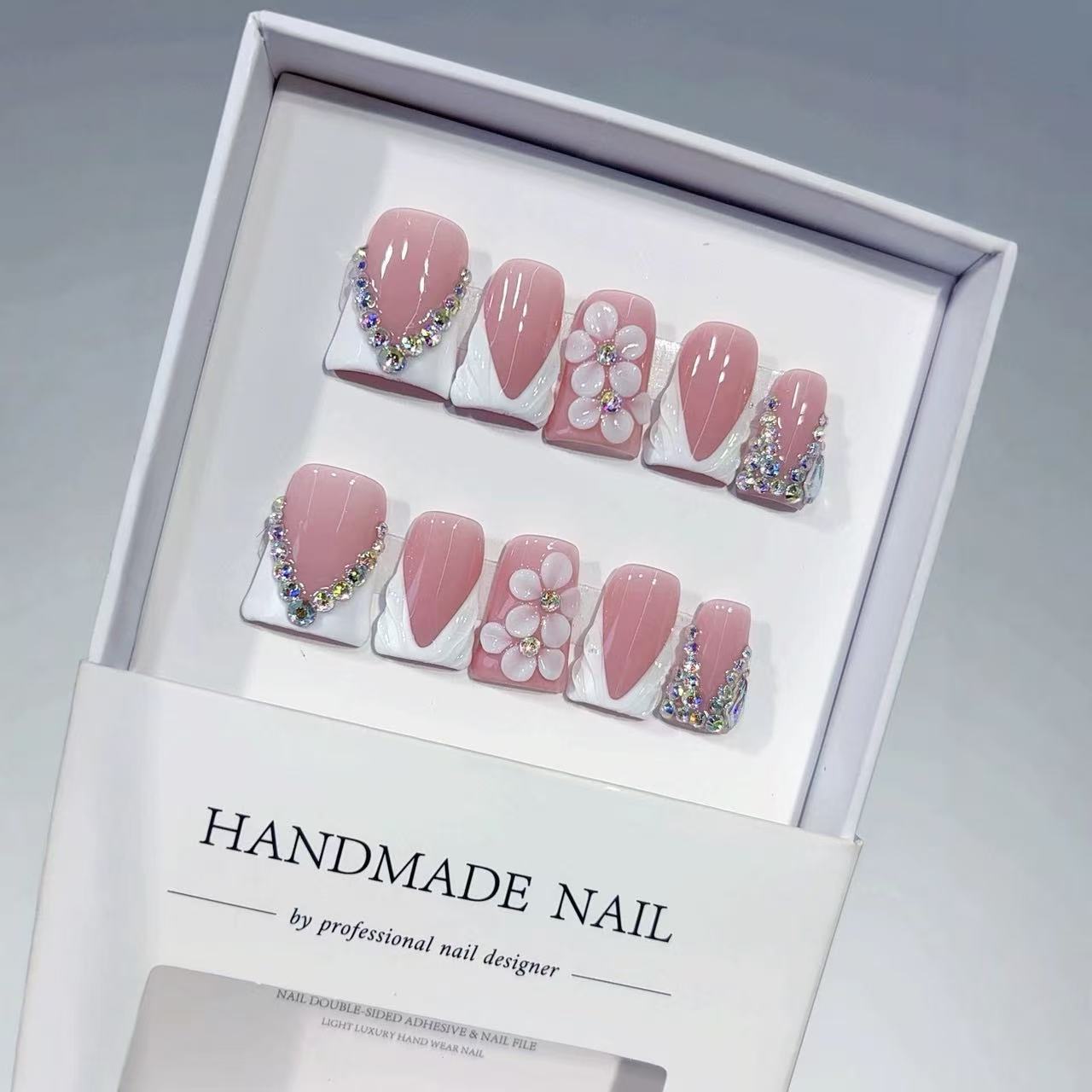 10pcs High-end Simple and eleg - Nail Art Fake 评论和价格