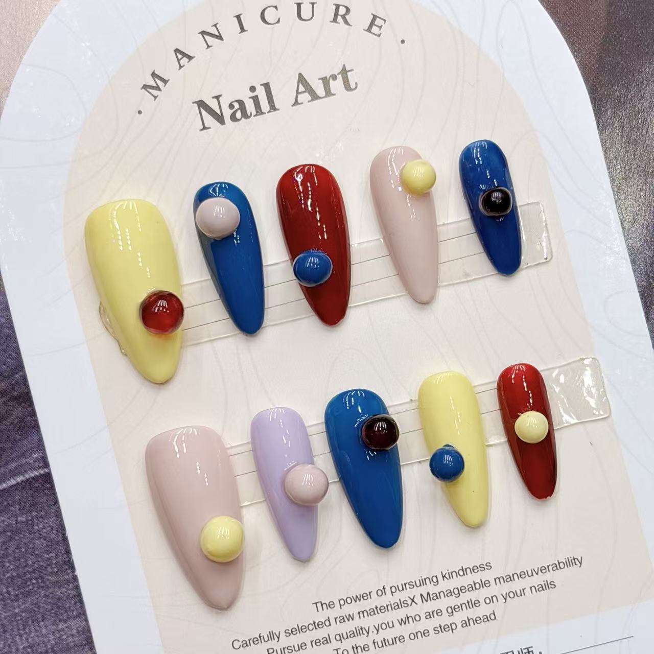 Colorful Colorful Cool & Chic  - Nail Art Fake 评论和价格
