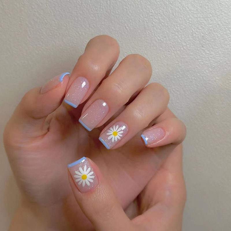 24ps/set Short Fake Nails for  - Nail Art Fake 评论和价格